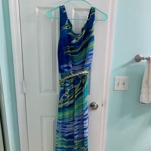 Bisou Bisou belted maxi dress